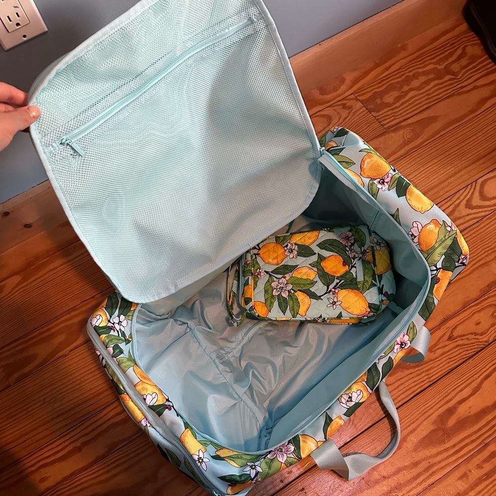 Vera Bradley lighten up rolling carry on